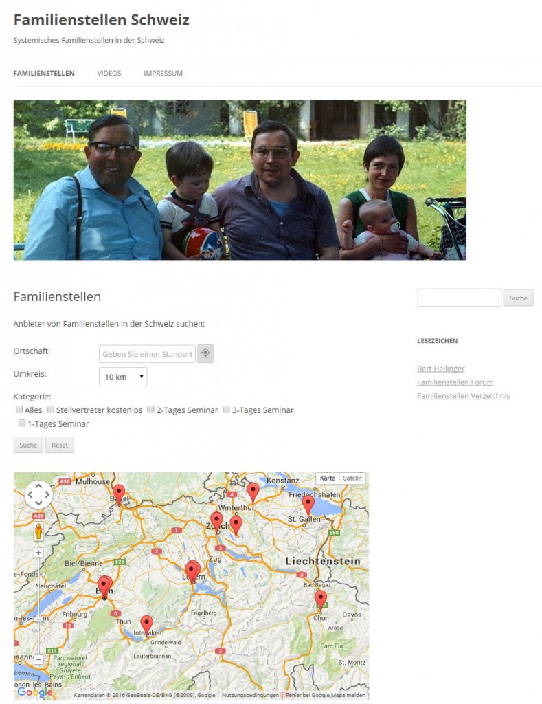 Familienstellen-Schweiz-Website
